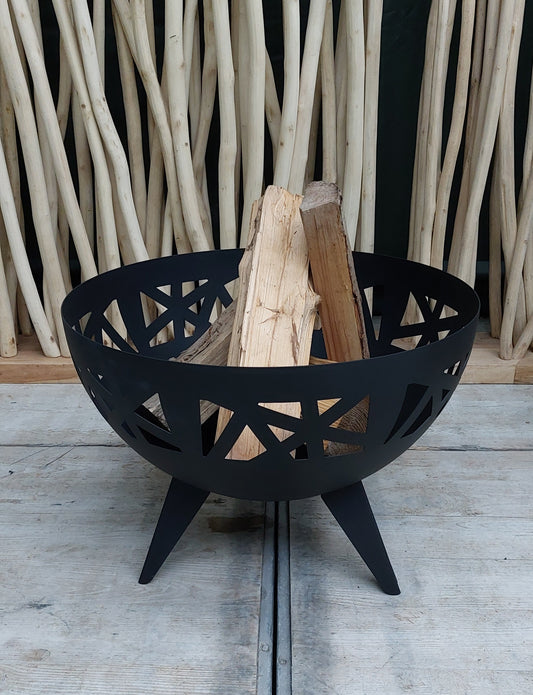Vuurschaal speciaal 58 x 58 x 42 cm in zwart staal