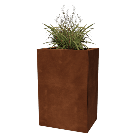 Corten steel planter rectangular 30 x 40 cm