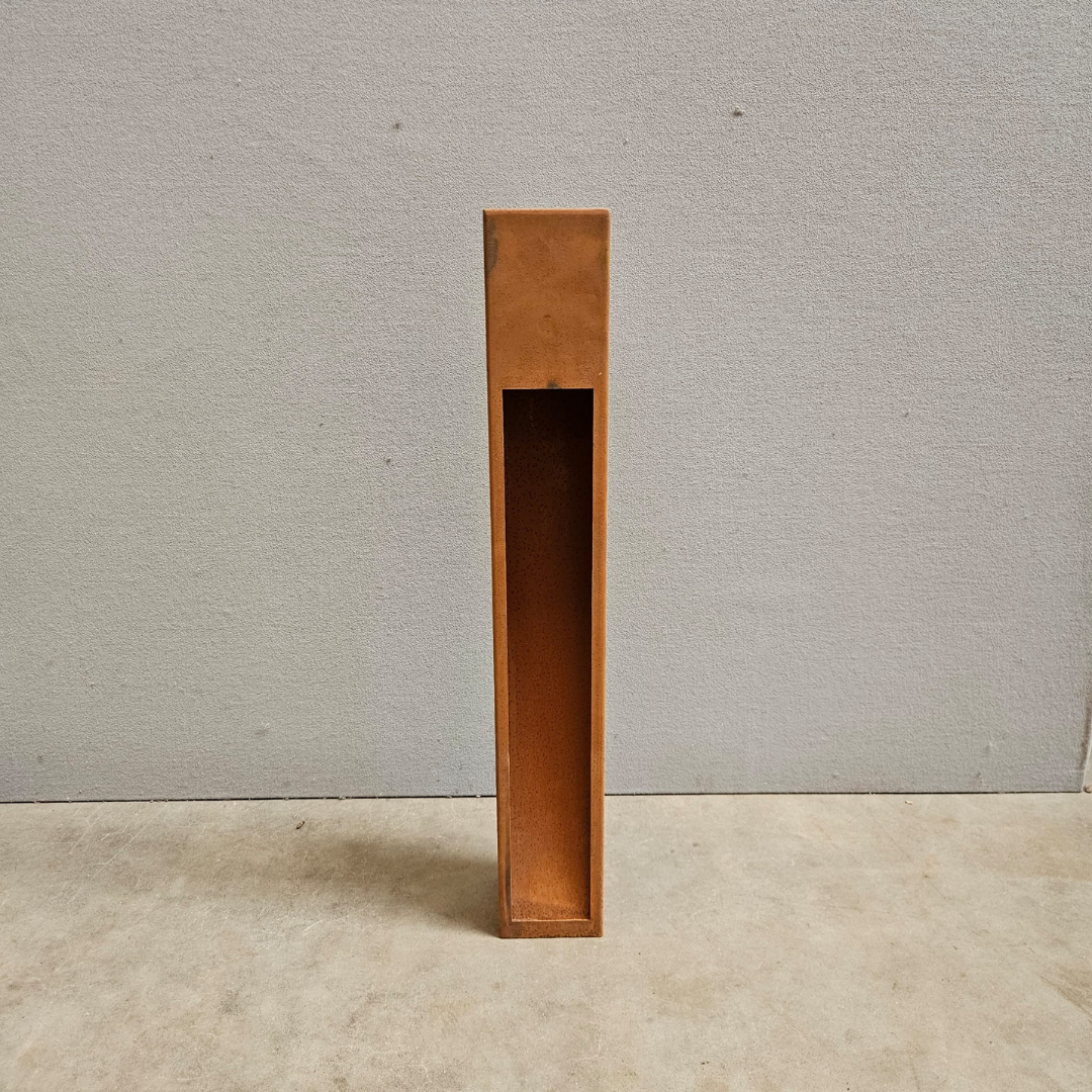 Tuinlamp model i 80 cm in cortenstaal