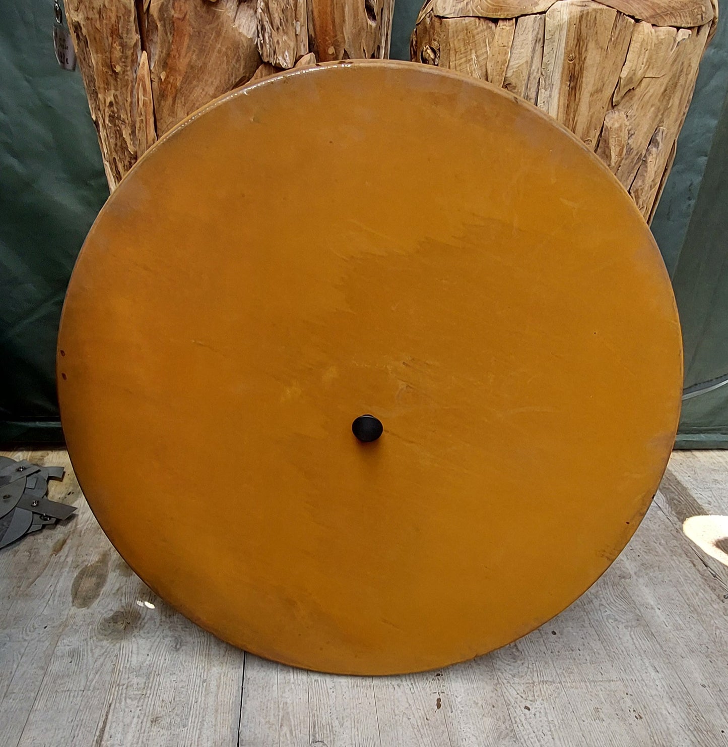 Couvercle de barbecue en acier corten 80 cm