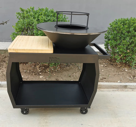 BBQ plancha Jack Black 3.0 met hoes en houtopslag 80 cm