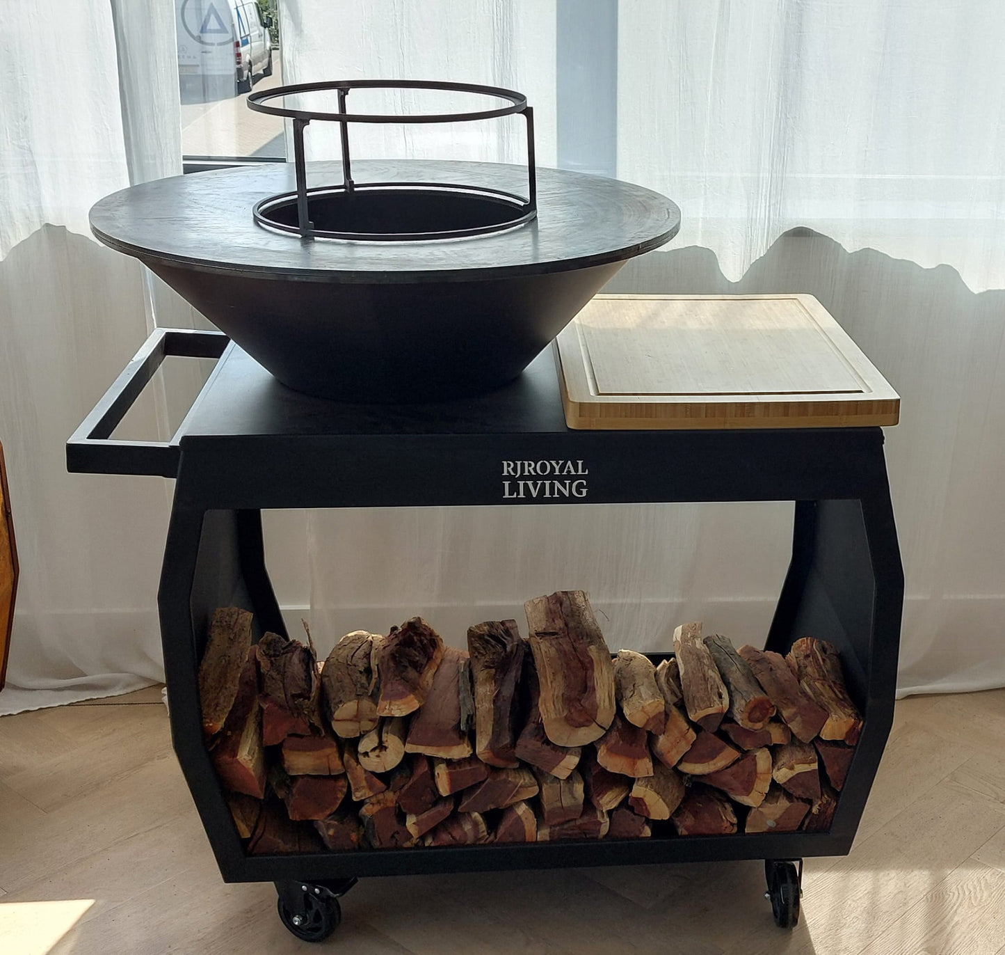 BBQ plancha Jack Black 3.0 met hoes en houtopslag 80 cm
