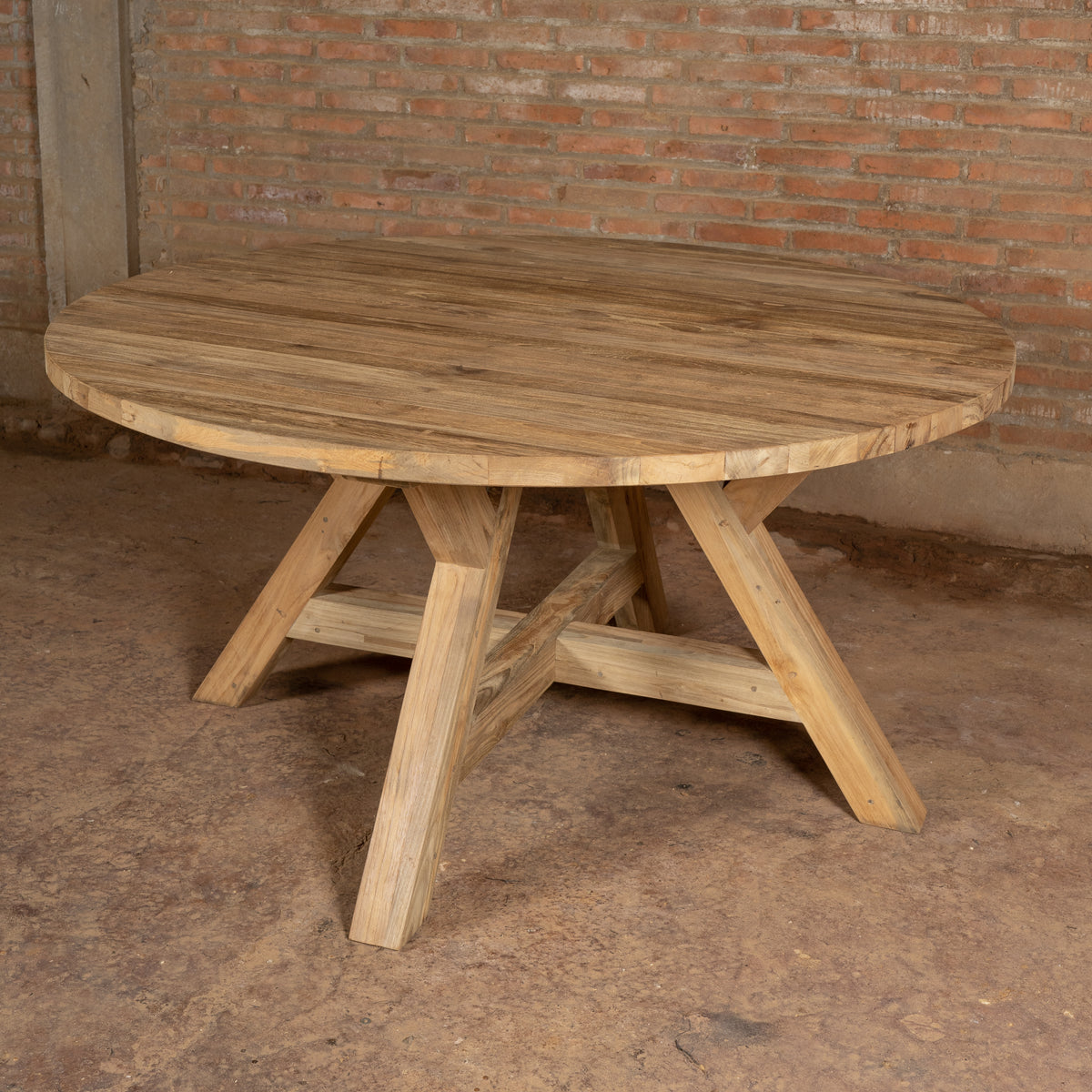 Table de jardin en teck de qualité supérieure Ceram D 150 cm