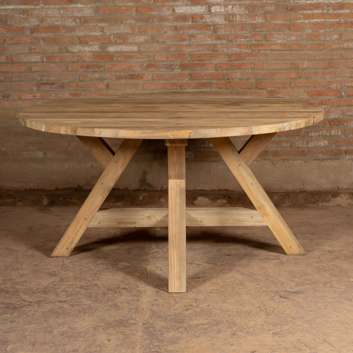 Table de jardin en teck de qualité supérieure Ceram D 150 cm