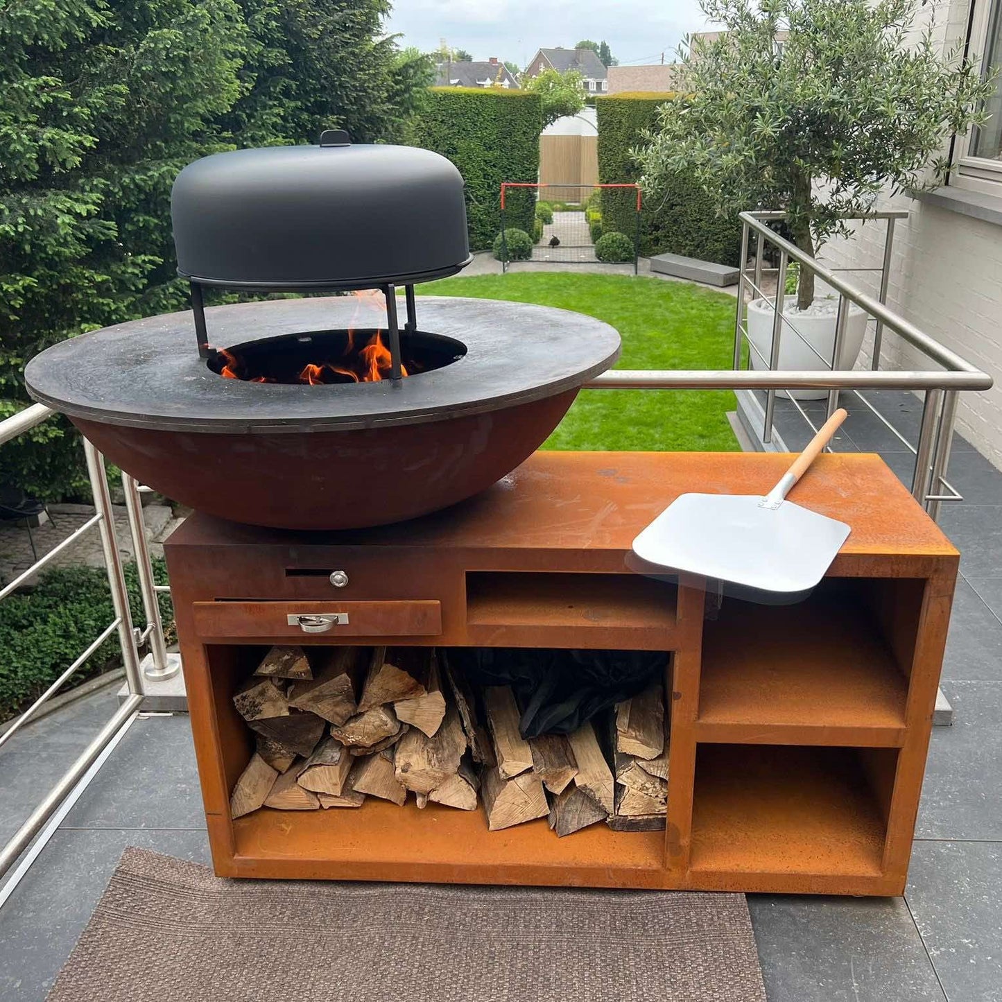 BBQ Fire-ID model RECTA diameter 100 cm