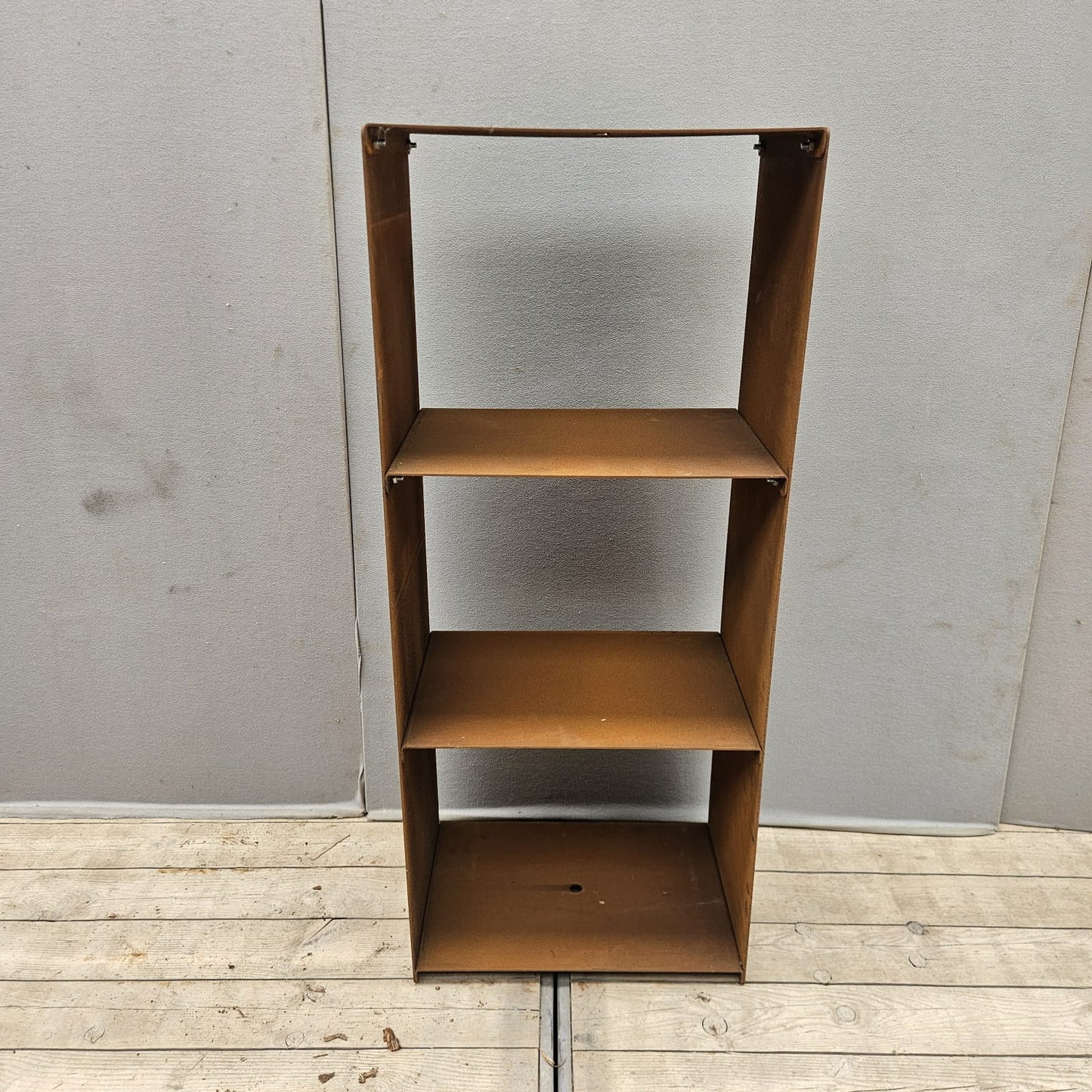 Rangement à bois en acier Corten 120 cm x 50 cm x 35 cm
