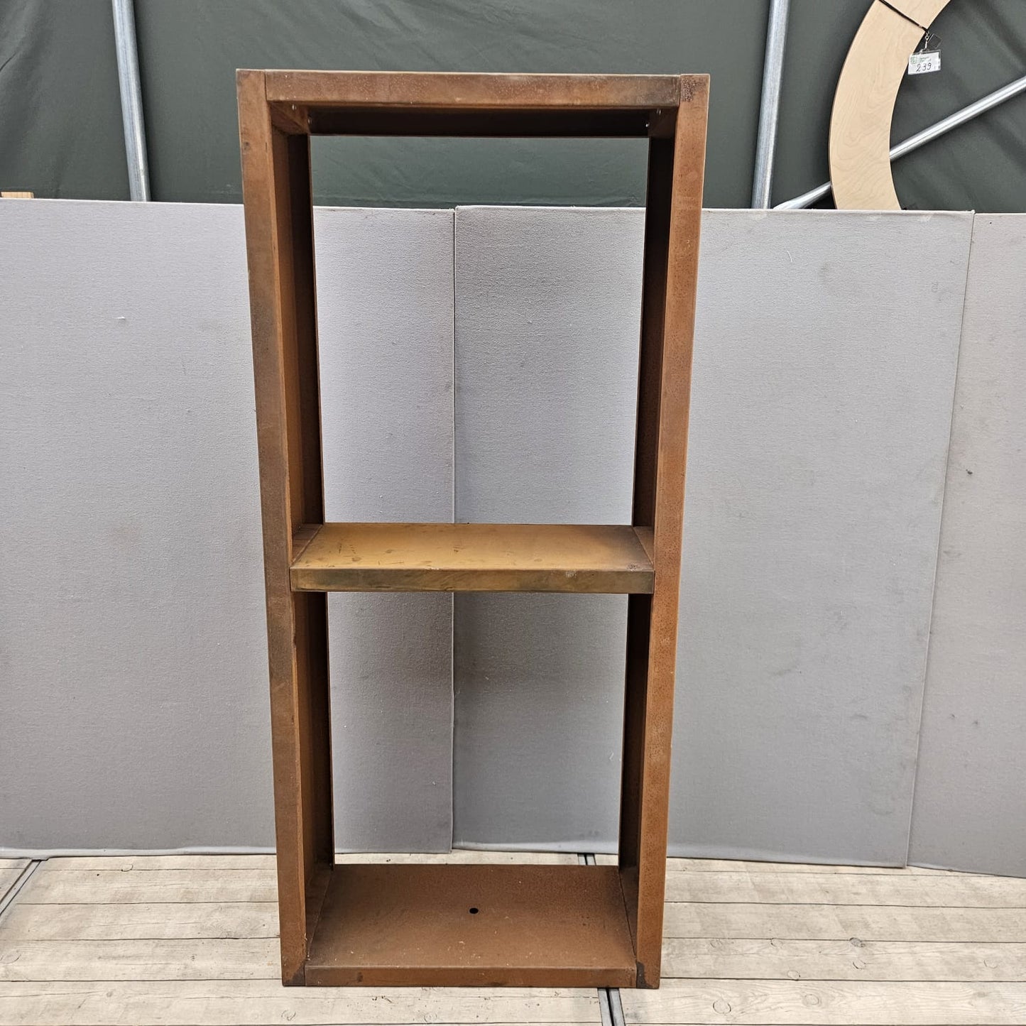 Rangement à bois en acier corten 180 cm x 80 cm