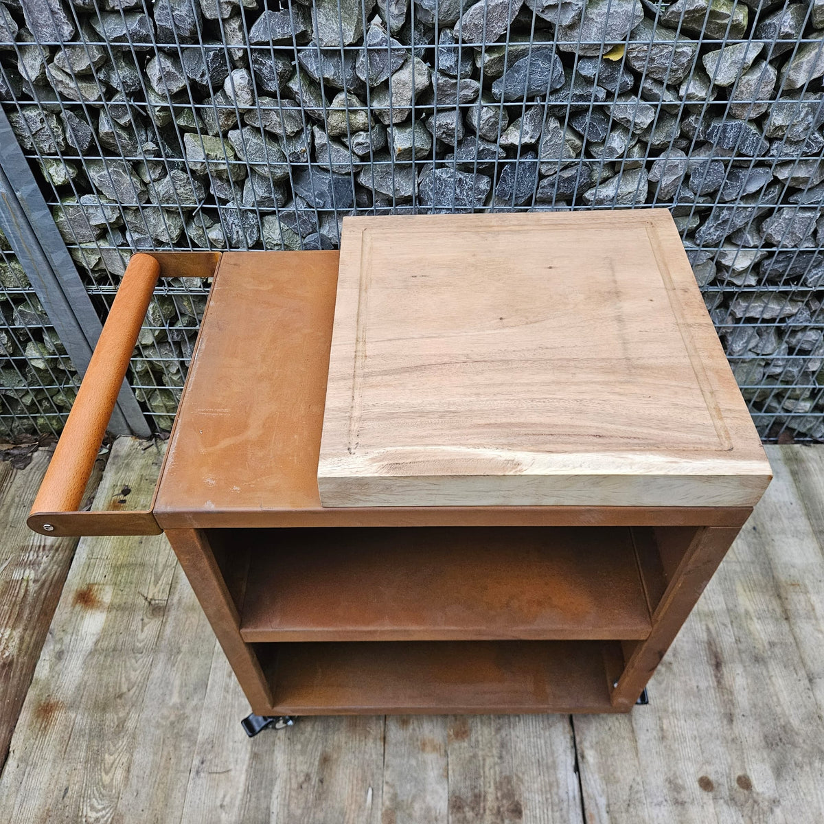 Massief Houten Kapblok voor BBQ