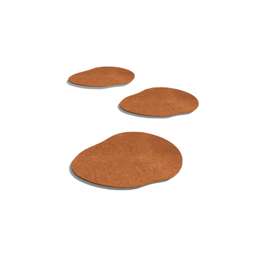 Cortenstaal staptegel natuurlijk 30 x 30 cm