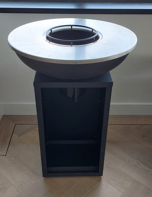 BBQ plancha grill Amigo 67 cm met hoes en houtopslag