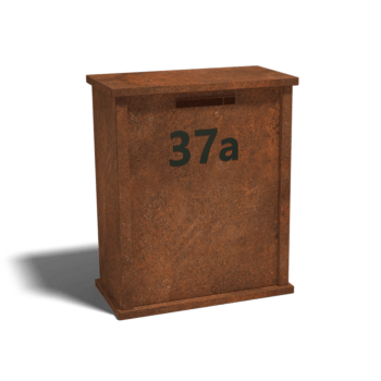Boîte aux lettres Arizona en acier corten L