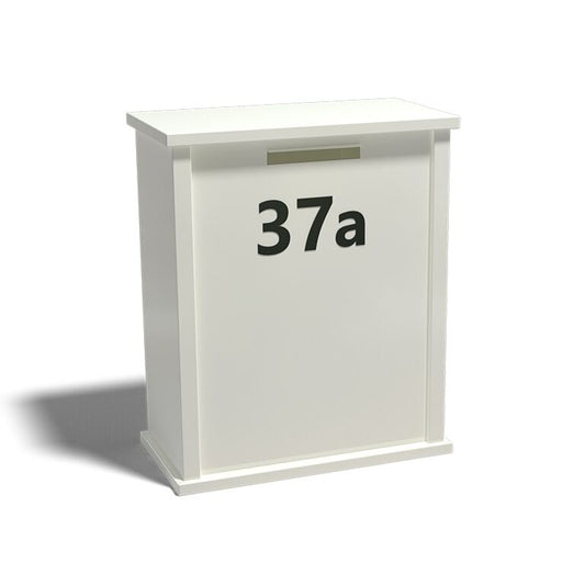 Brievenbus arizona in gepoeder coat staal L