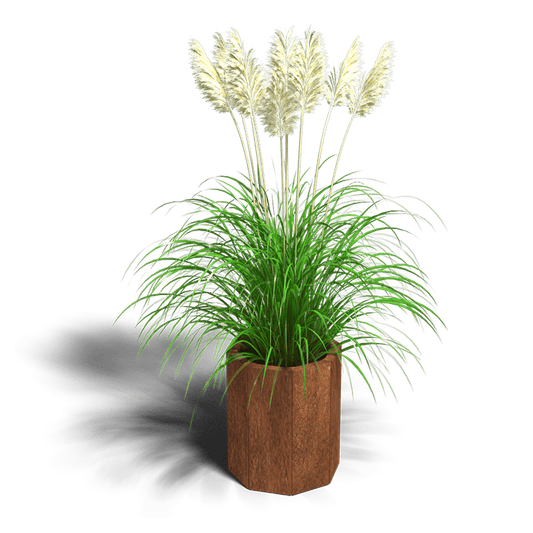 Plantenbak cortenstaal 8-hoek 20