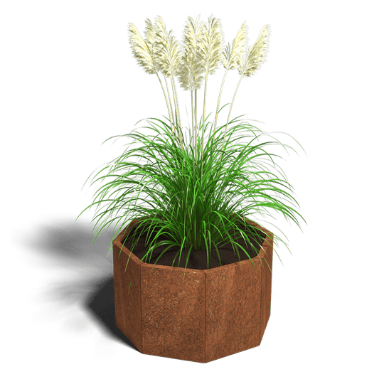 Plantenbak cortenstaal 8-hoek 40