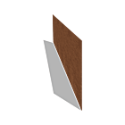 Corten steel edge restraint straight 37.5 cm (240 cm long)