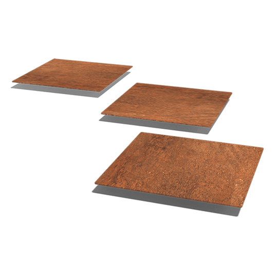 Cortenstaal staptegel vierkant 40 x 40 cm