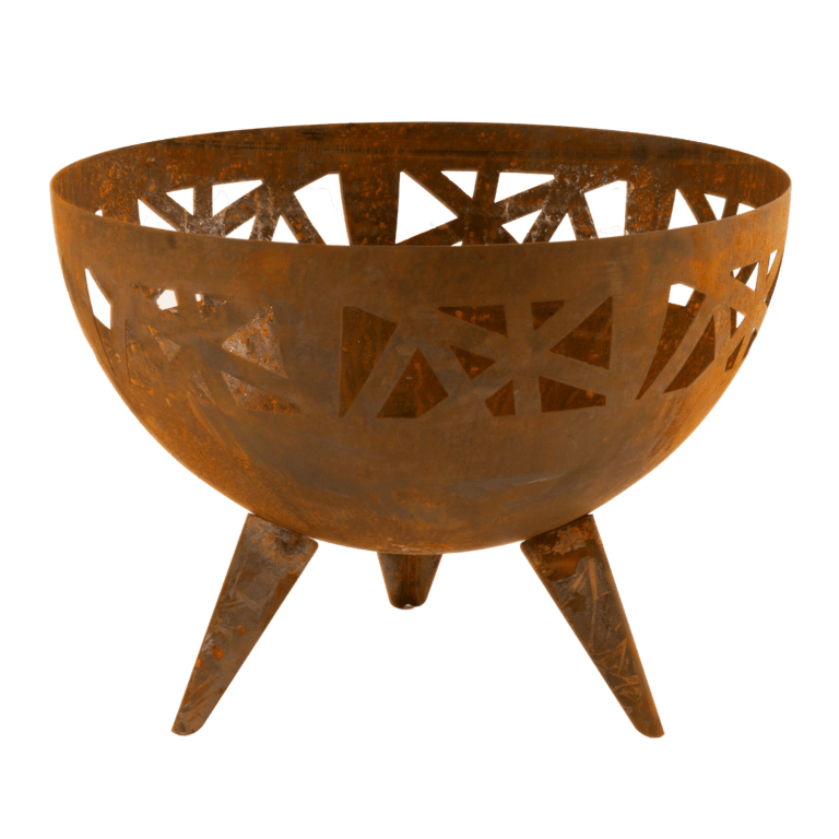 Brasero spécial 58 x 58 x 42 cm en acier Corten
