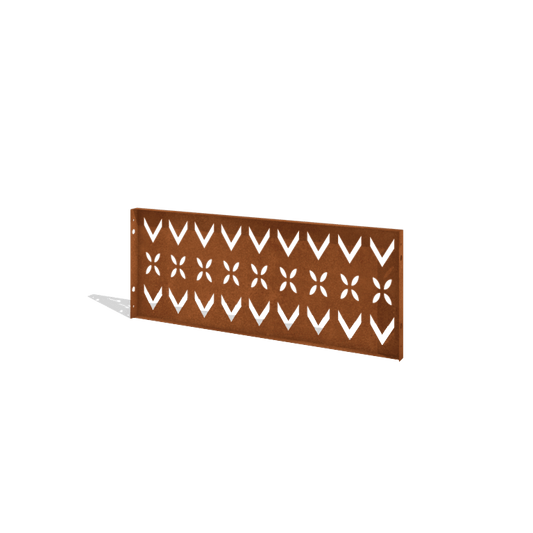 Corten steel fence H panel V 120 x 47.5 cm