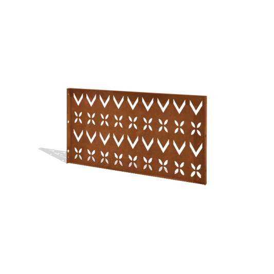 Corten steel fence H panel V 120 x 63.3 cm
