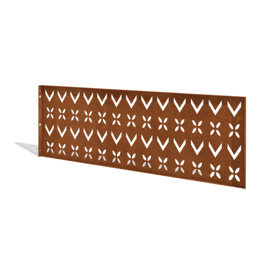 Corten steel fence H panel V 180 x 63.3 cm