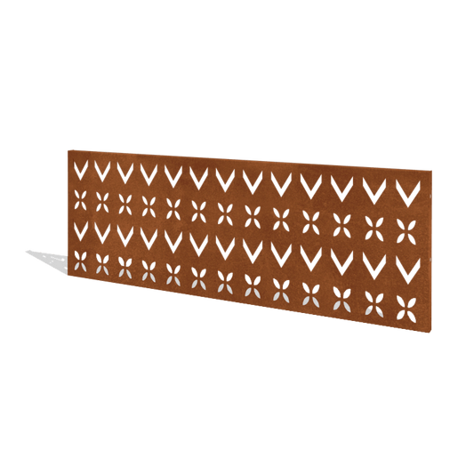 Corten steel fence H panel V 180 x 63.3 cm