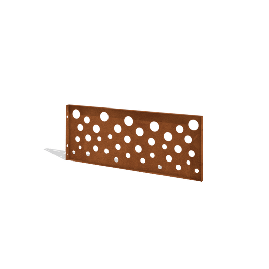 Corten steel fence H panel O 120 x 47.5 cm