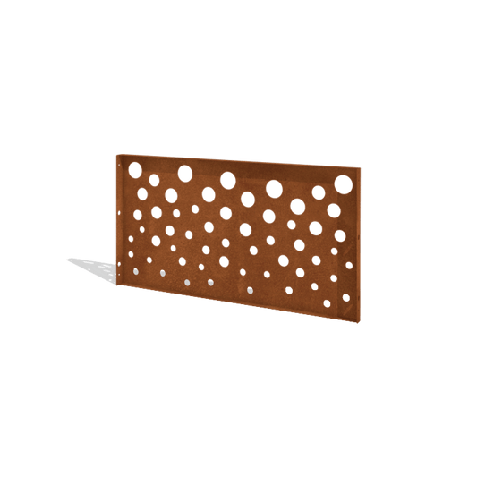 Corten steel fence H panel O 120 x 63.3 cm
