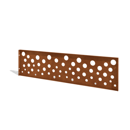 Corten steel fence H panel O 180 x 47.5 cm