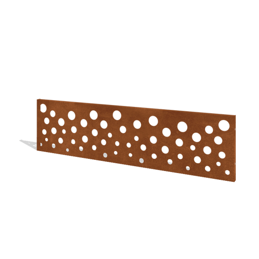 Corten steel fence H panel O 180 x 47.5 cm