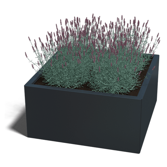 Plantenbak gepoedercoat staal 80 x 80 cm