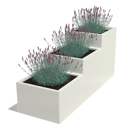 Plantenbak gepoedercoat staal Trap model 3 x 60 cm