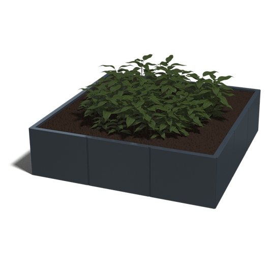 Plantenbak gepoedercoat staal 150 x 150 cm XXL