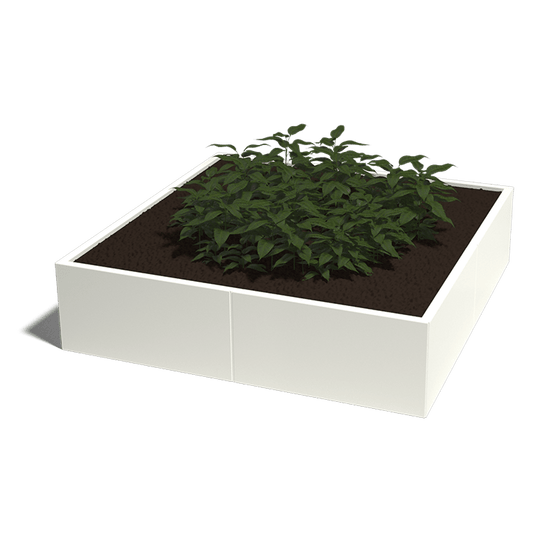 Plantenbak gepoedercoat staal 160 x 160 cm XXL