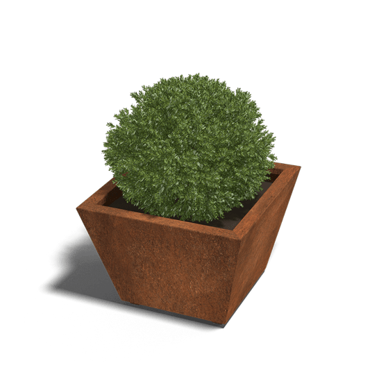 Planter welded in corten steel Cone 60 x 60 x 40 cm