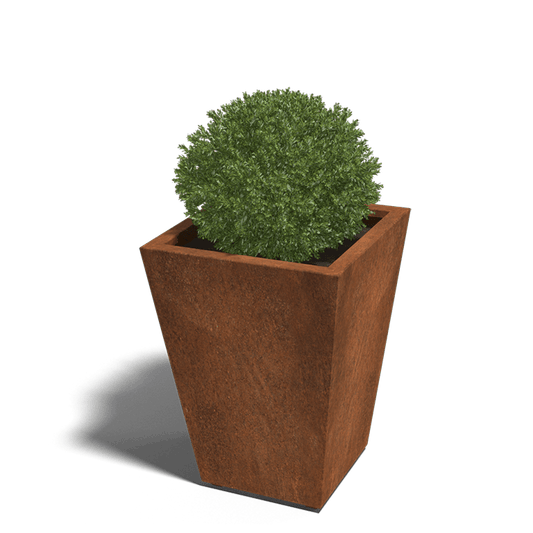 Planter welded in corten steel Cone 60 x 60 x 80 cm