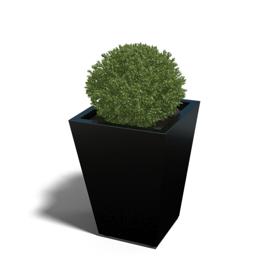 Plantenbak gelast in gepoedercoat staal CONE 60 x 60 x 80 cm