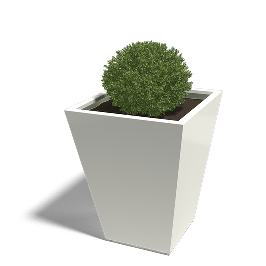 Plantenbak gelast in gepoedercoat staal Cone 80 x 80 x 100