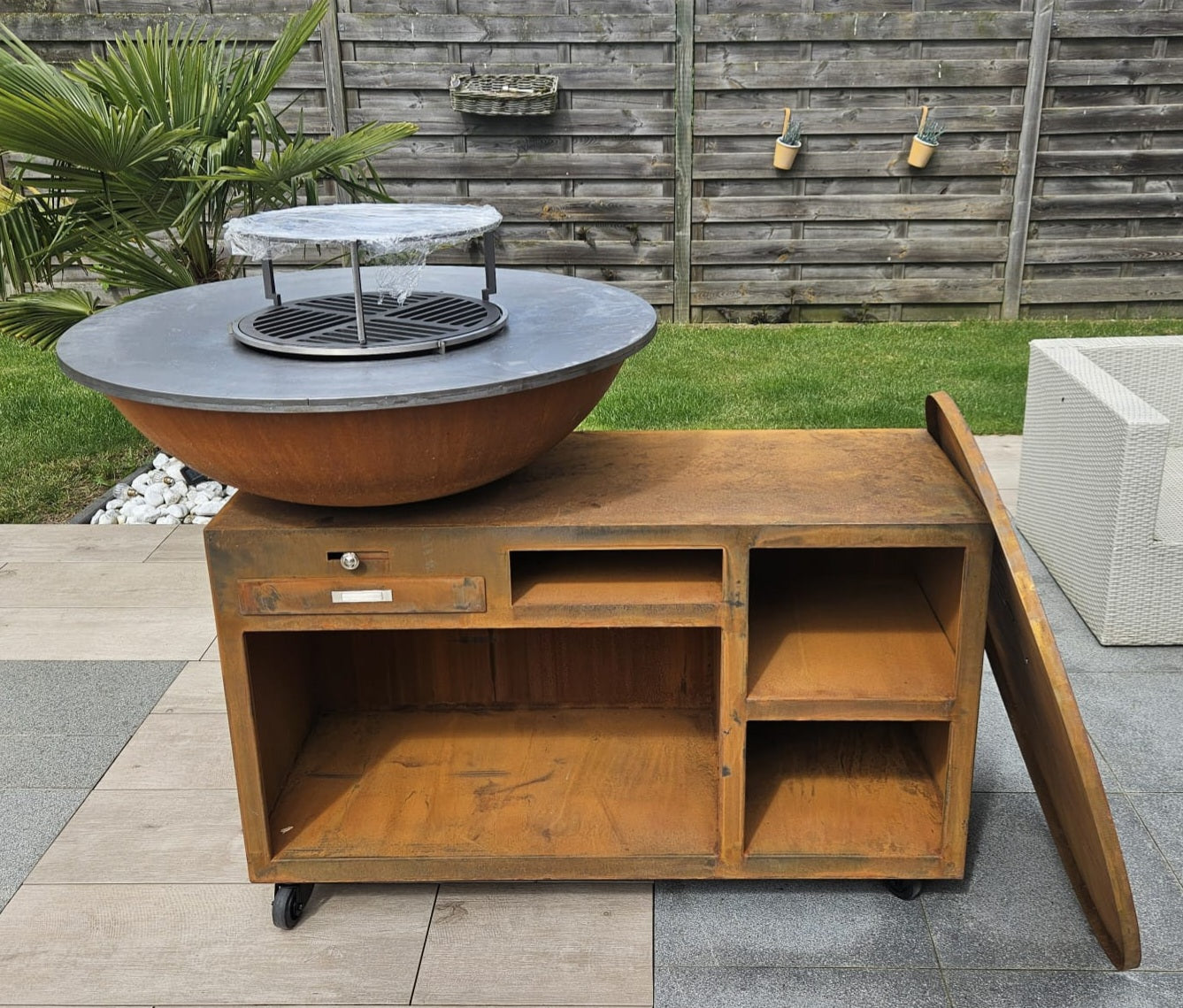 BBQ Fire-ID model RECTA diameter 100 cm