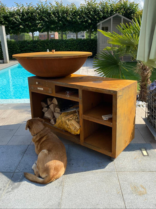 BBQ Fire-ID model RECTA diameter 100 cm