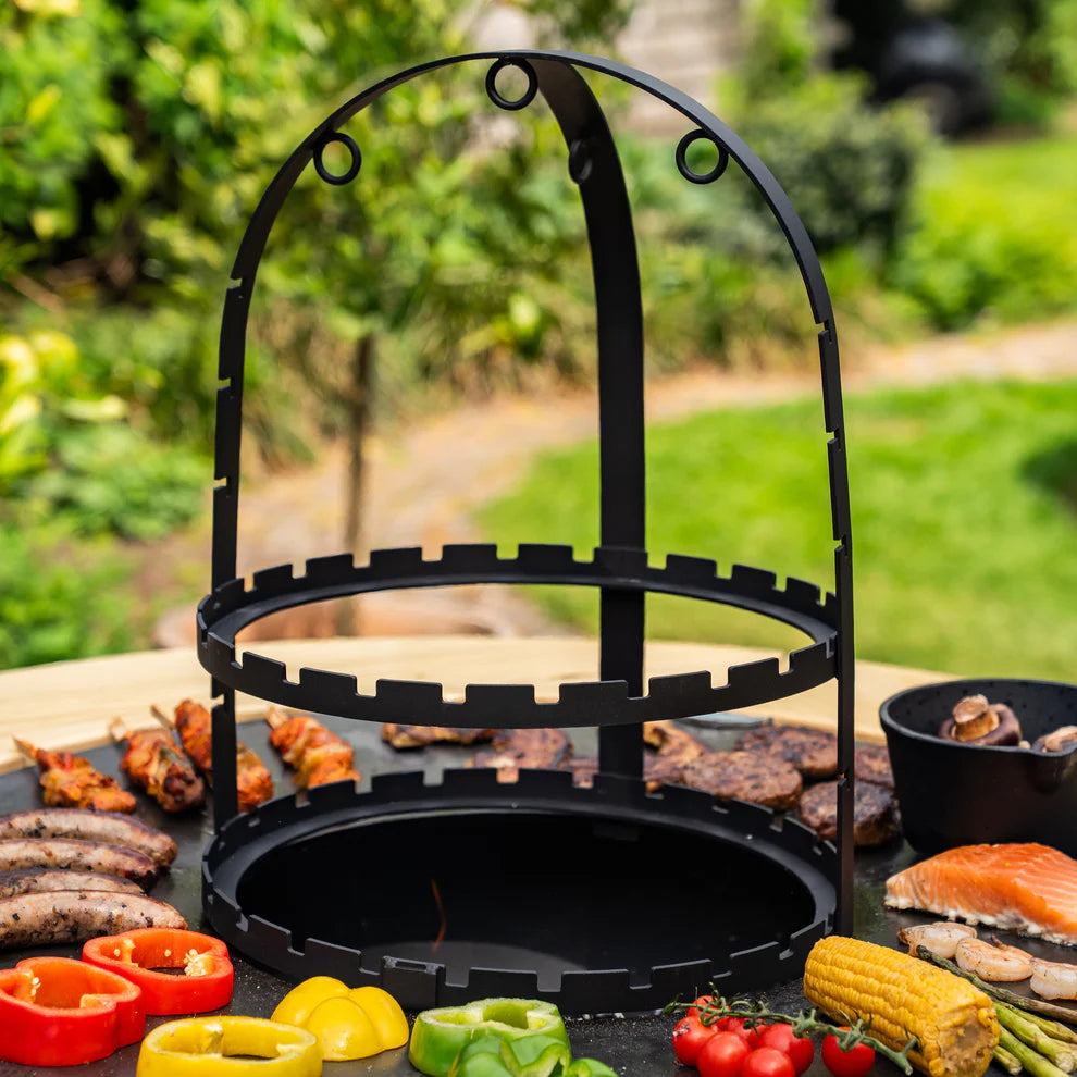 BBQ Griddle Skewer Cage