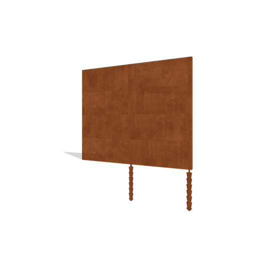 Corten steel fence H4 connection set 252 cm