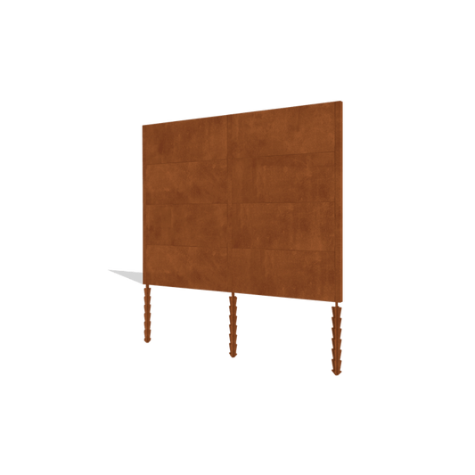 Corten steel fence H4 set 258 cm