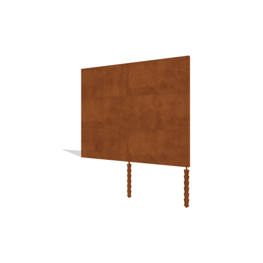 Corten steel fence H3 connection set 252 cm