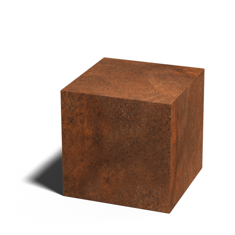 Cortenstaal sokkel 40 x 40 x 40 cm