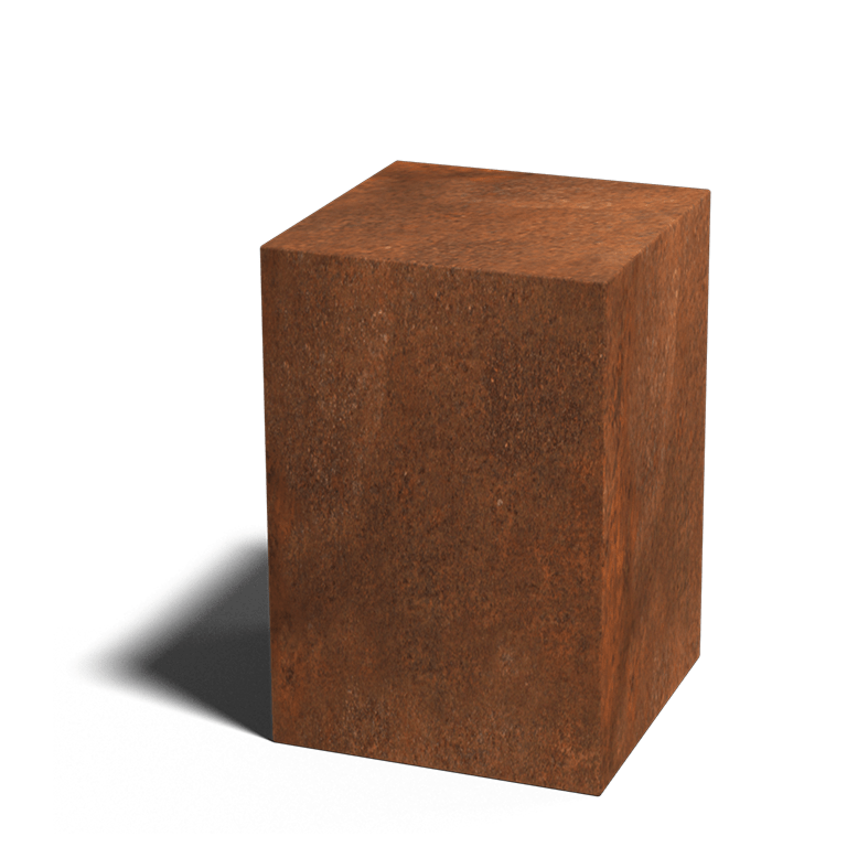 Cortenstaal sokkel 40 x 40 x 60 cm