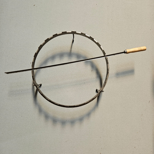 Horizontal skewer ring