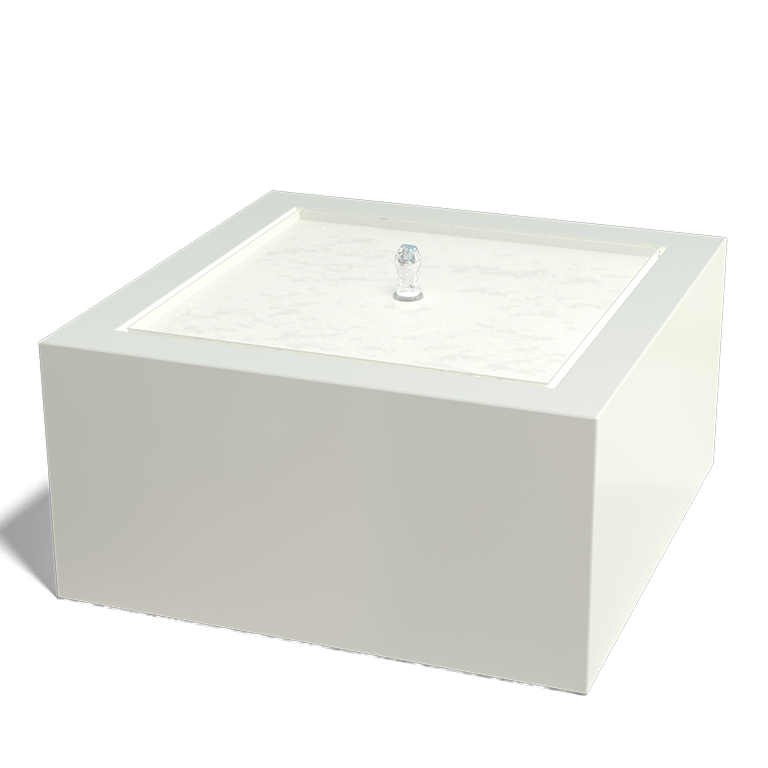 Aluminum water table 80 x 80 x 40 cm