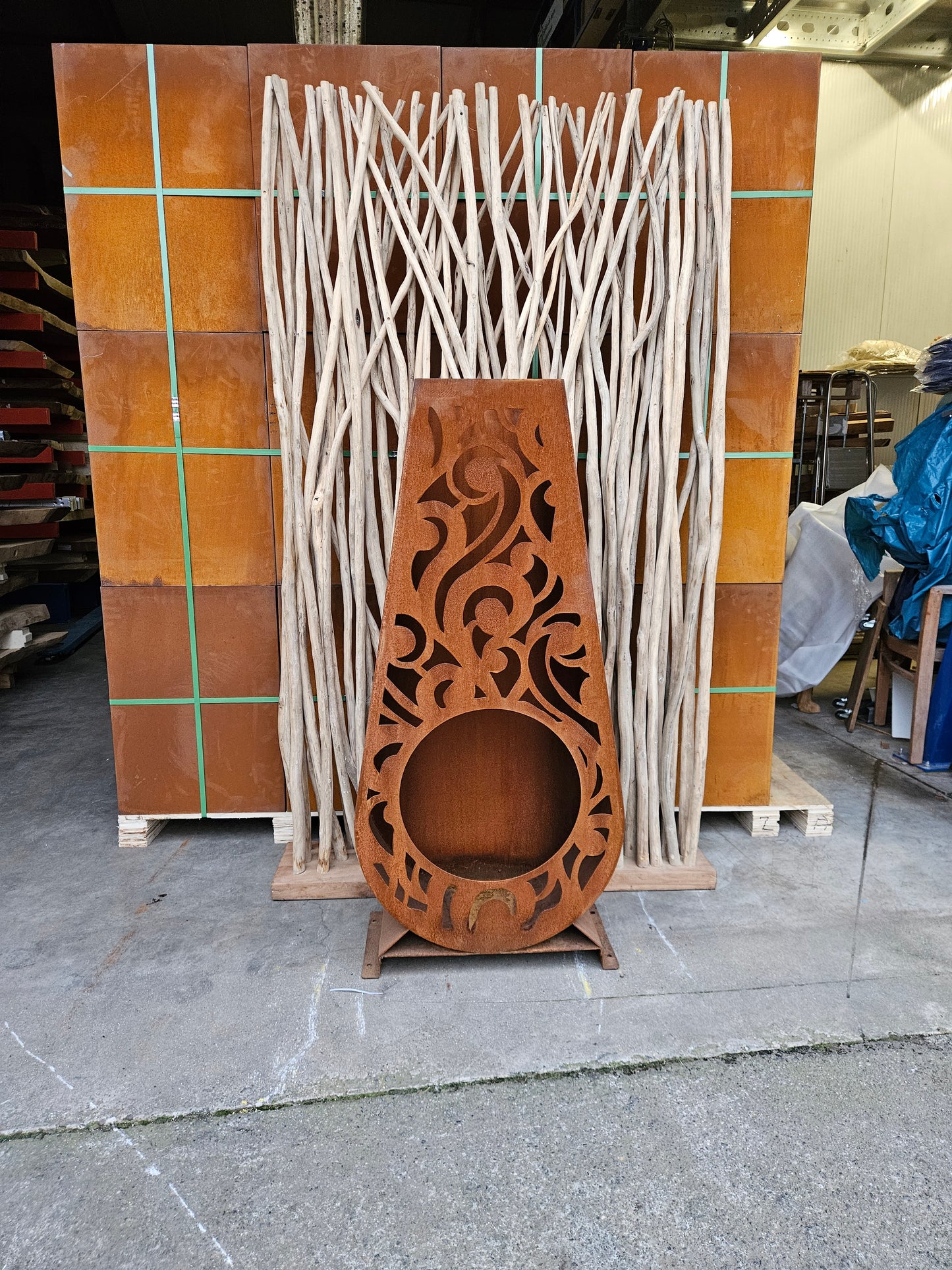 Chauffage de terrasse 130cm avec motif