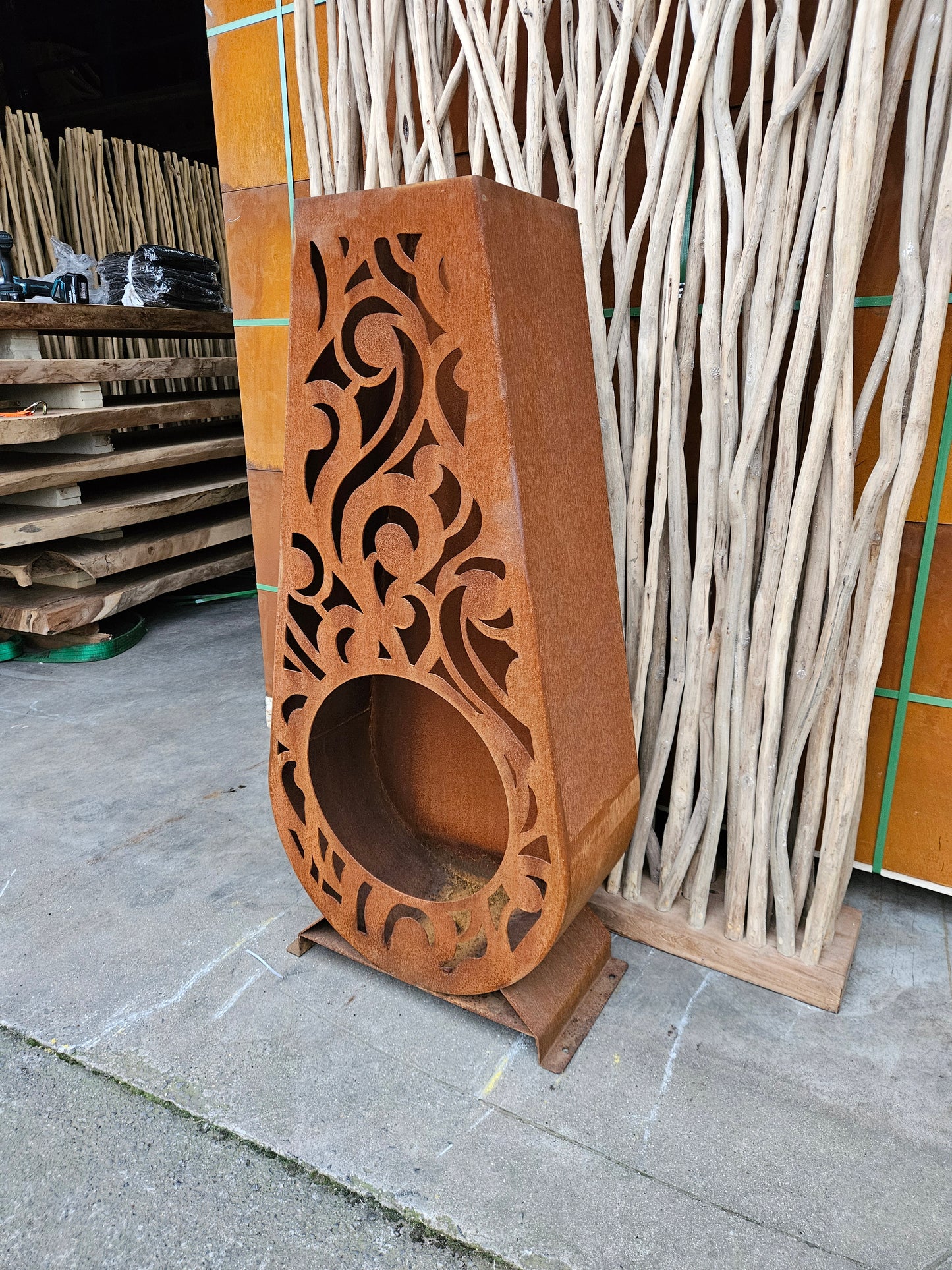 Chauffage de terrasse 130cm avec motif