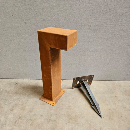 Tuinlamp model L H50 cm in cortenstaal